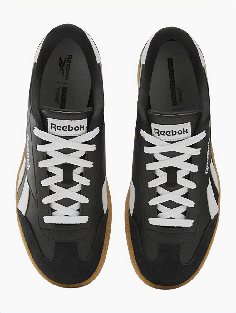 MyRunway | Shop Reebok Black White & Gum Smash Edge S Sneakers for